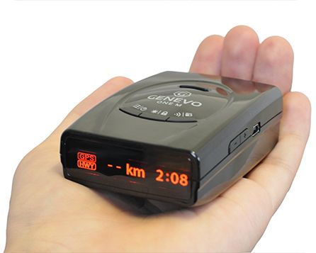 Radar detector Genevo ONE M - The European best selling portable detector with Multaradar CD/CT and GATSO RT3/RT4 detection.